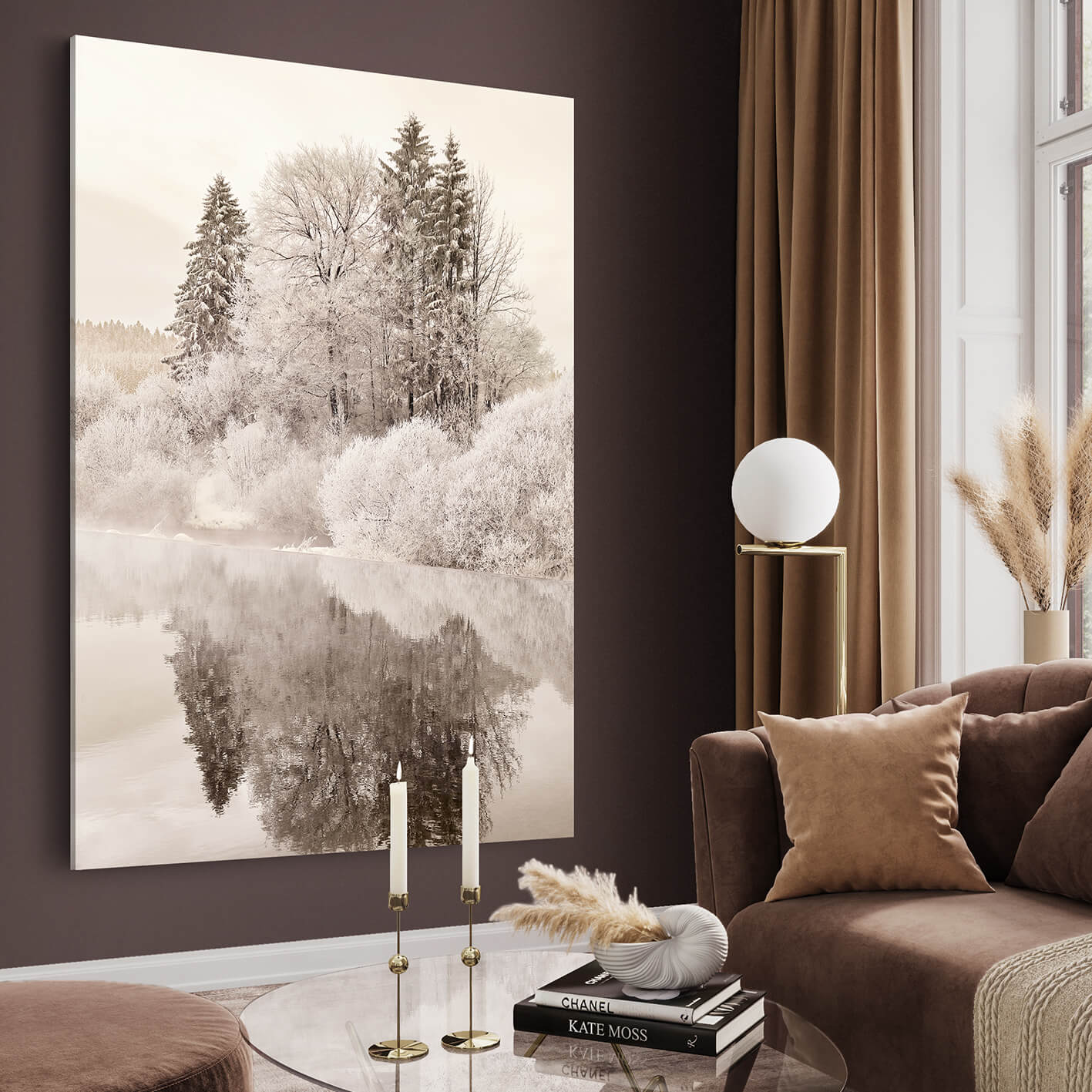 Ljuddämpande tavla - Trees in Winter