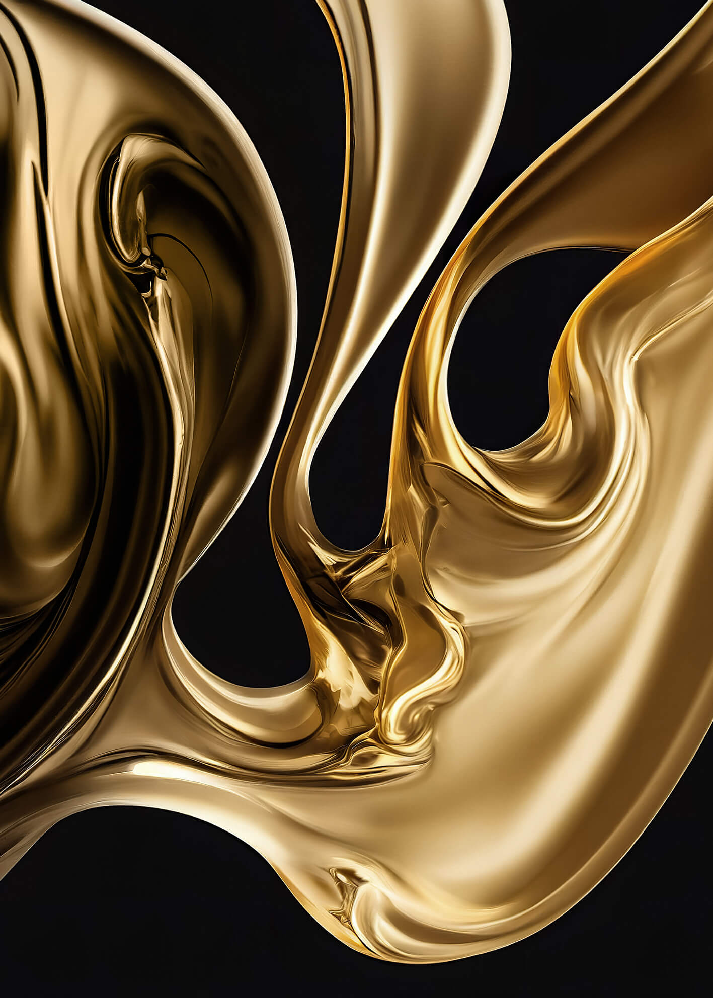 Ljuddämpande tavla - Gold on Black