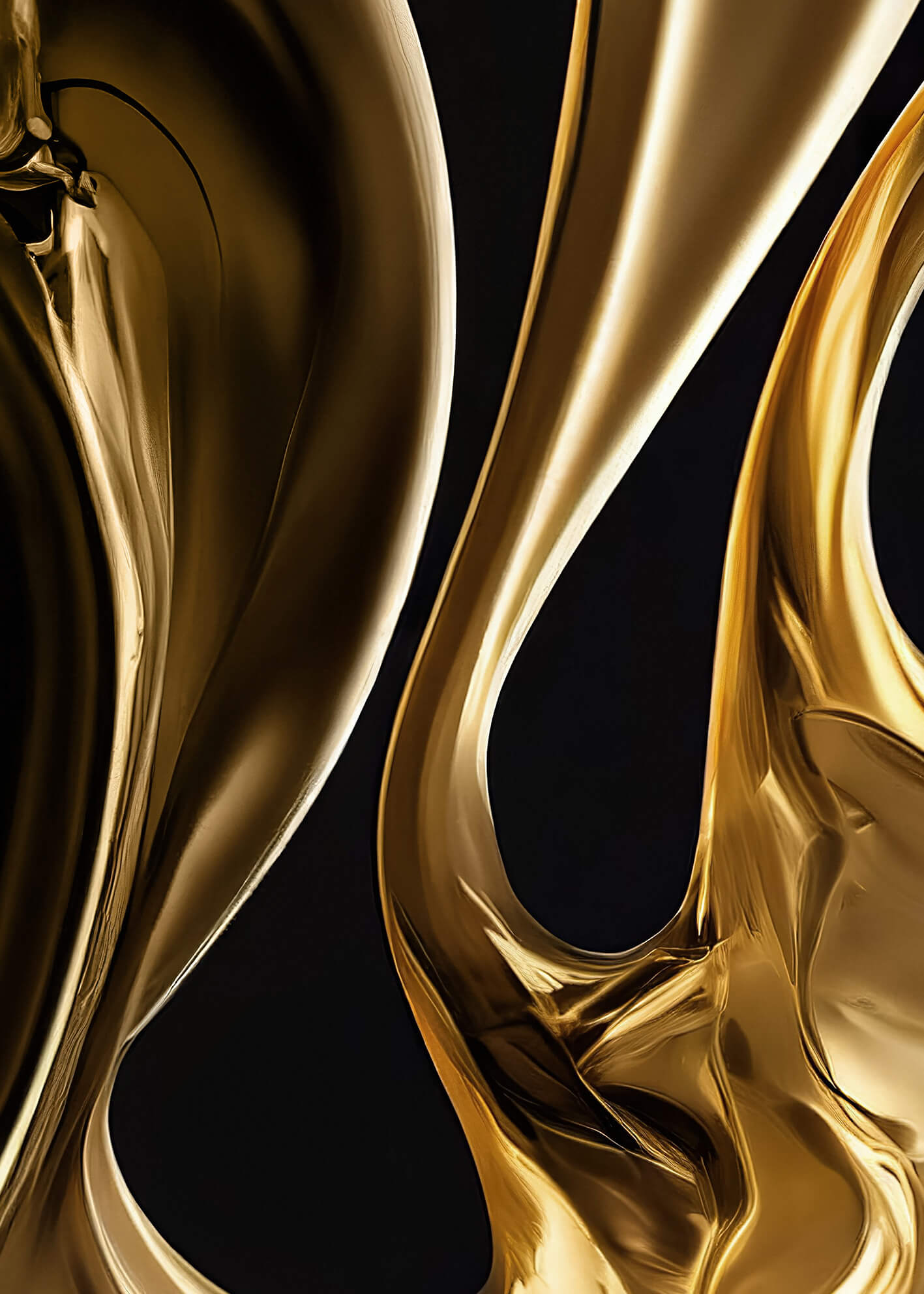 Ljuddämpande tavla - Gold on Black