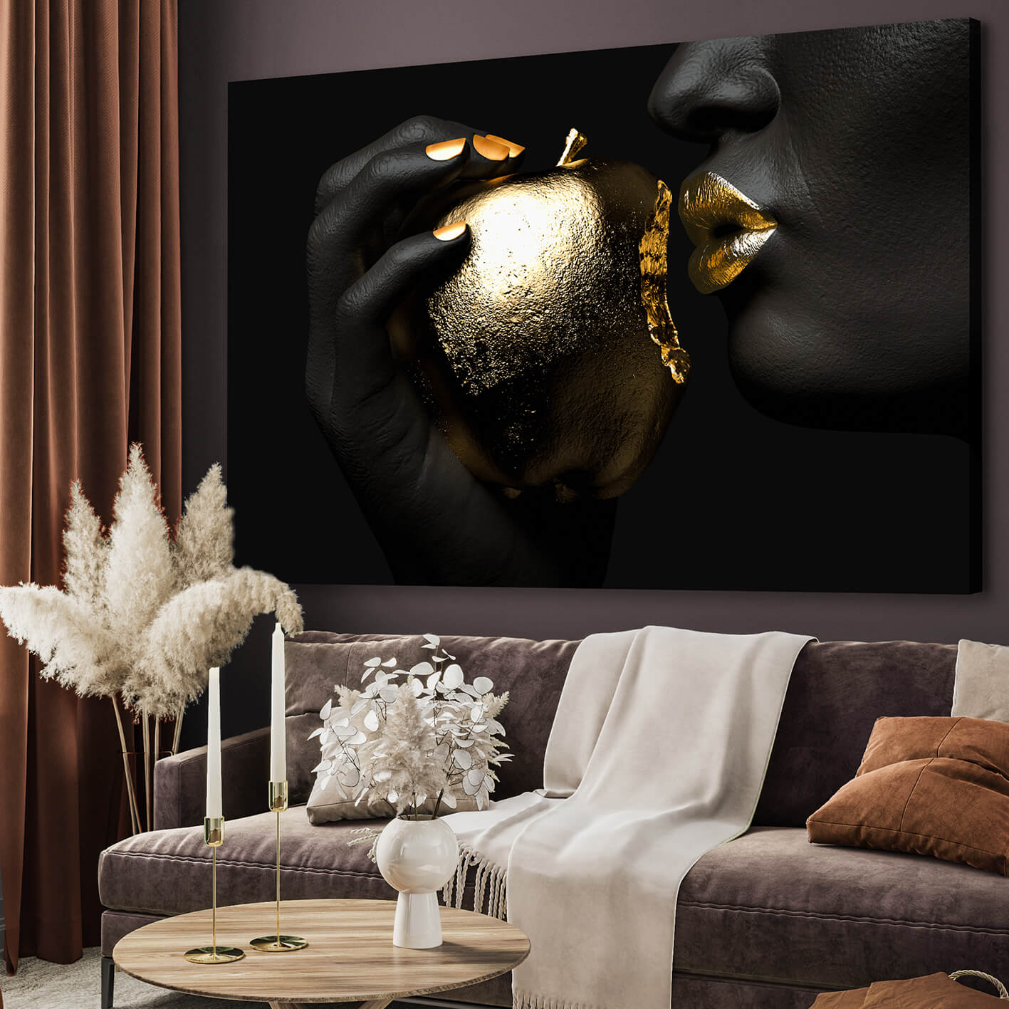 Ljuddämpande tavla - Golden Apple