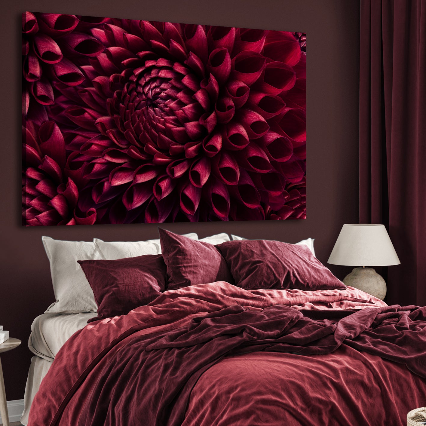Ljuddämpande tavla - Dahila Viva Magenta