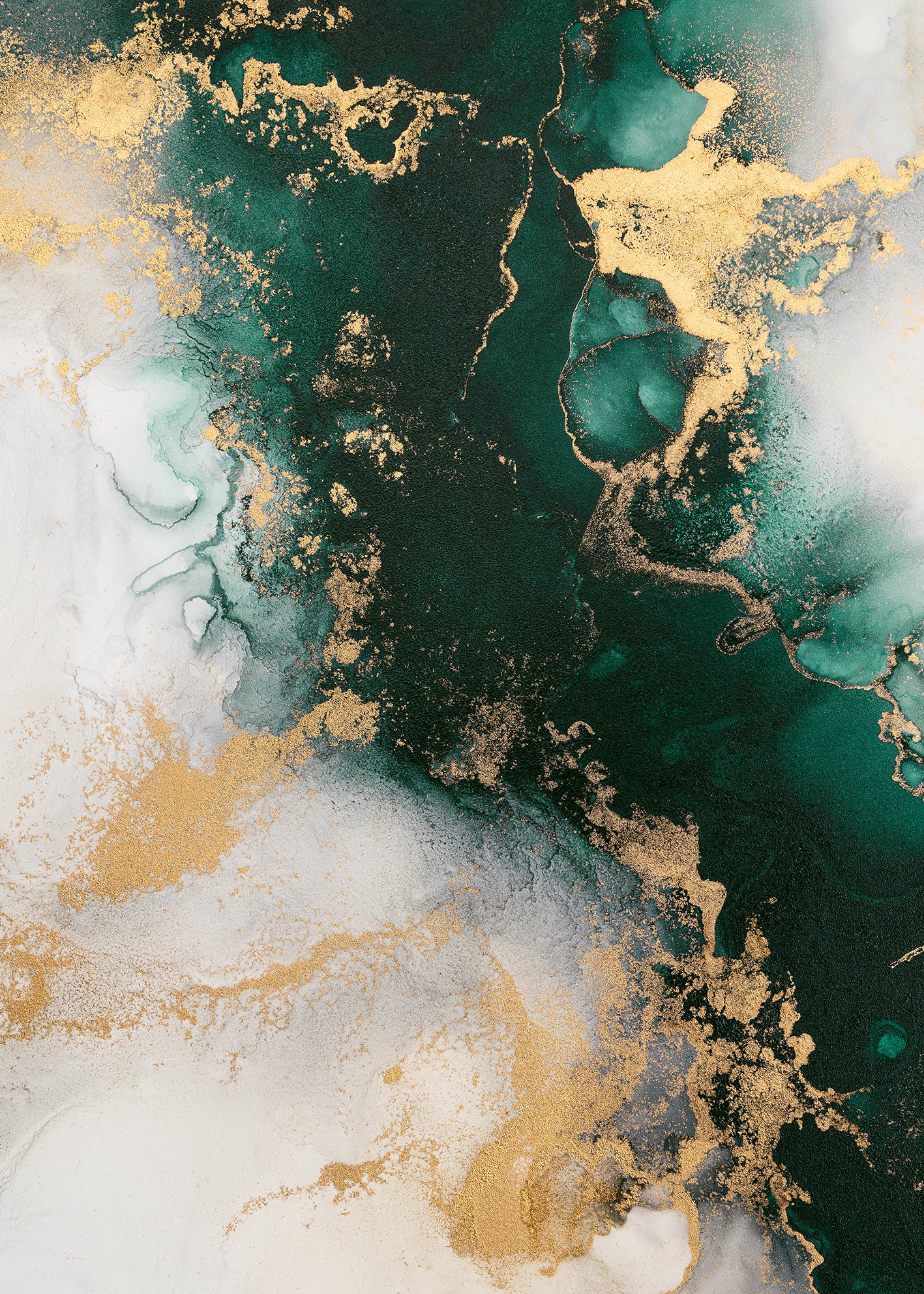 Ljuddämpande tavla - Emerald marble