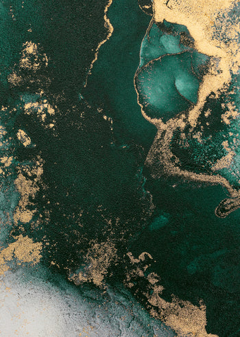 Ljuddämpande tavla - Emerald marble