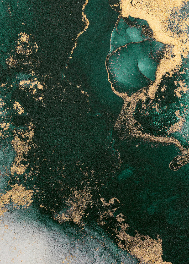 Ljuddämpande tavla - Emerald marble
