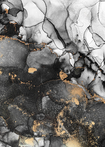 Ljuddämpande tavla - Golden marble