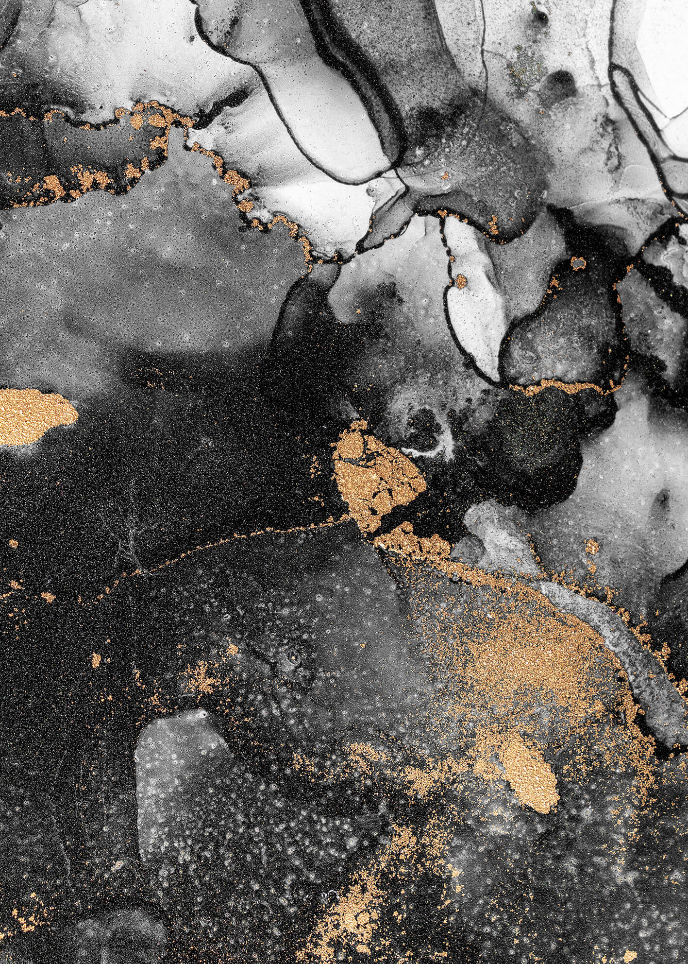 Ljuddämpande tavla - Golden marble