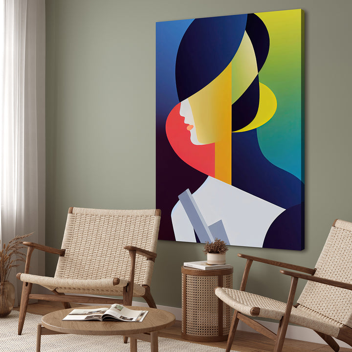 Ljuddämpande tavla - Colorful Woman
