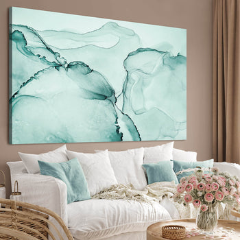 Ljuddämpande tavla - Turquoise Marble
