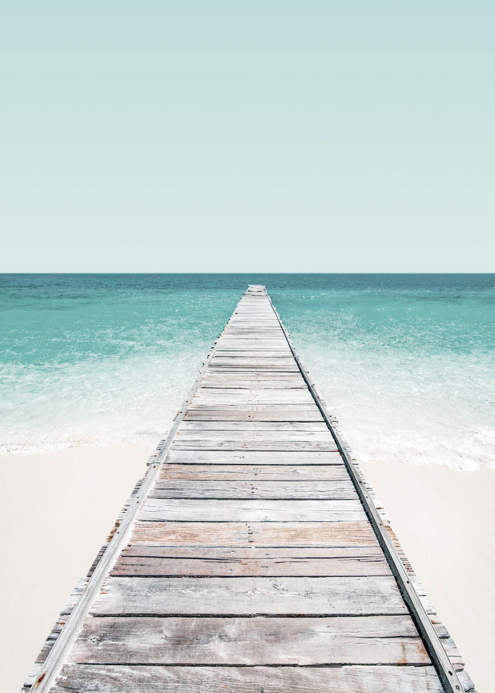 Ljuddämpande tavla - Jetty on the beach 