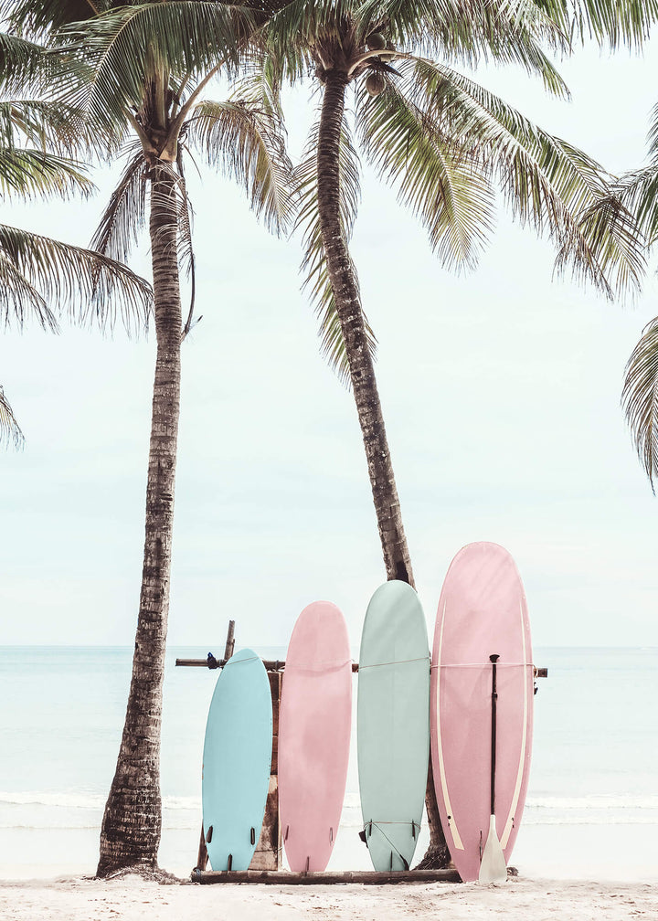Ljuddämpande tavla  - Surfboards aesthetic