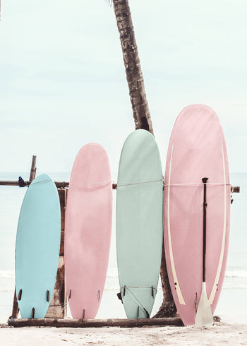 Ljuddämpande tavla  - Surfboards aesthetic