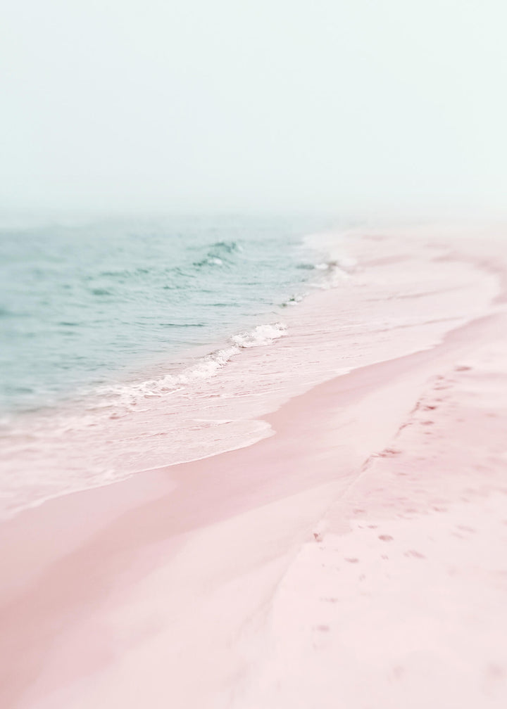 Ljuddämpande tavla - Pink beach