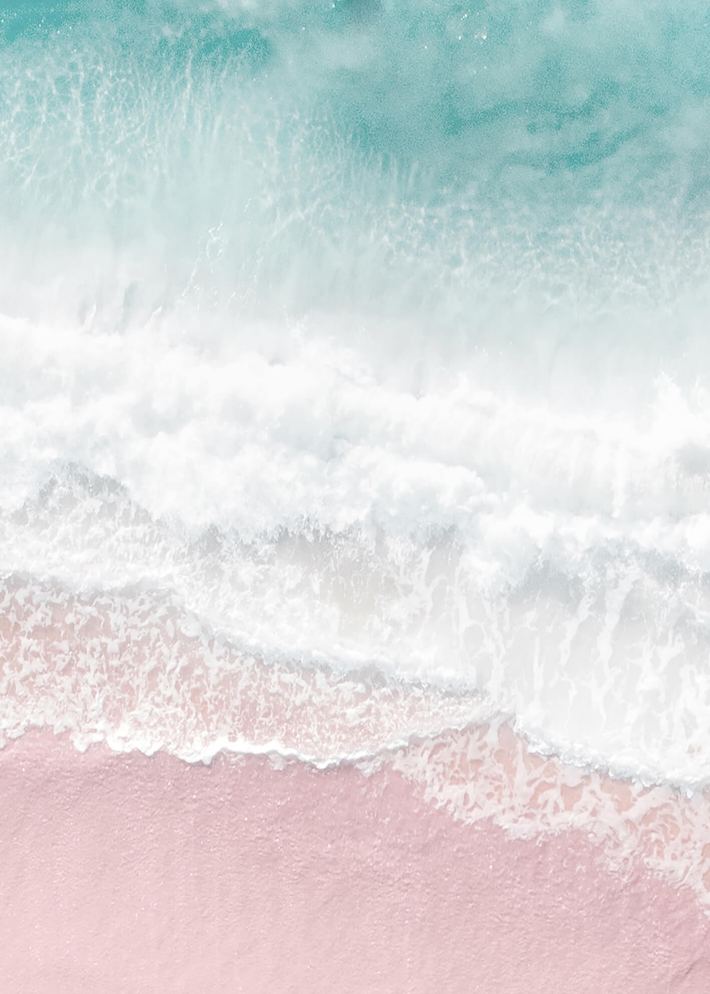 Ljuddämpande tavla - Pink sand beach