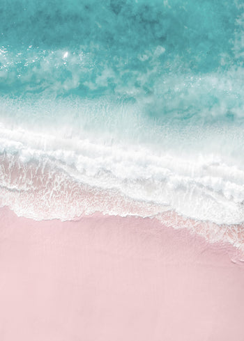 Ljuddämpande tavla - Pink sand beach