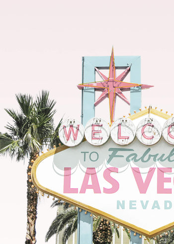 Ljuddämpande tavla - Las Vegas pastel