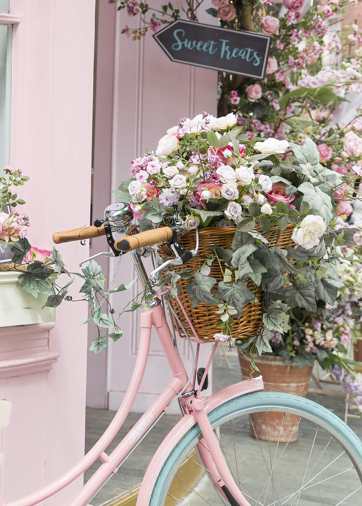 Ljuddämpande tavla - Flower bicycle