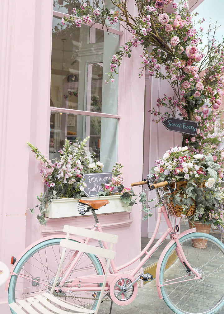 Ljuddämpande tavla - Flower bicycle