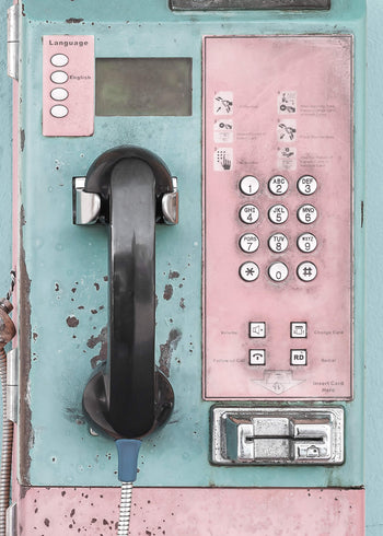 Ljuddämpande tavla - Retro pay phone 