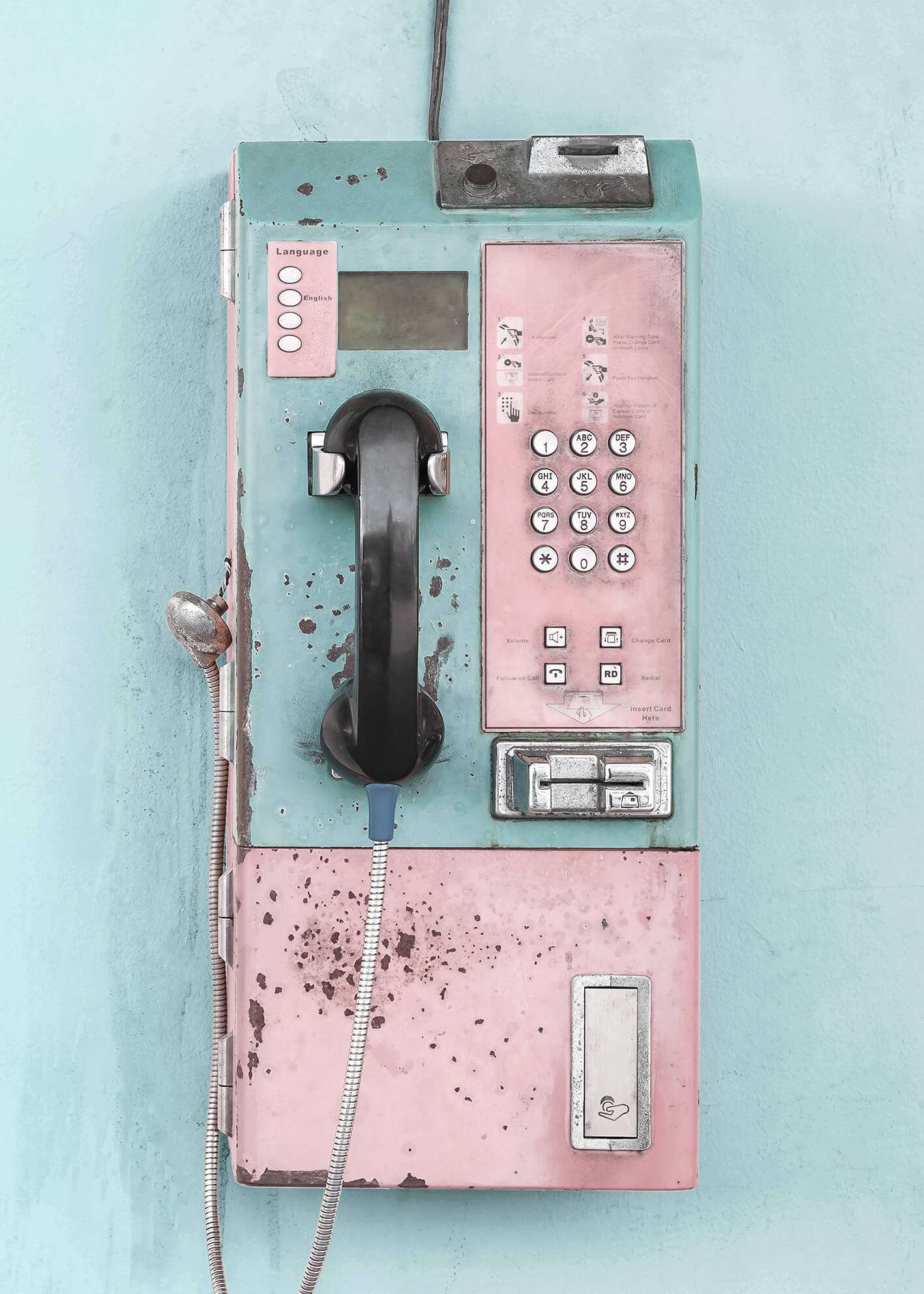 Ljuddämpande tavla - Retro pay phone 