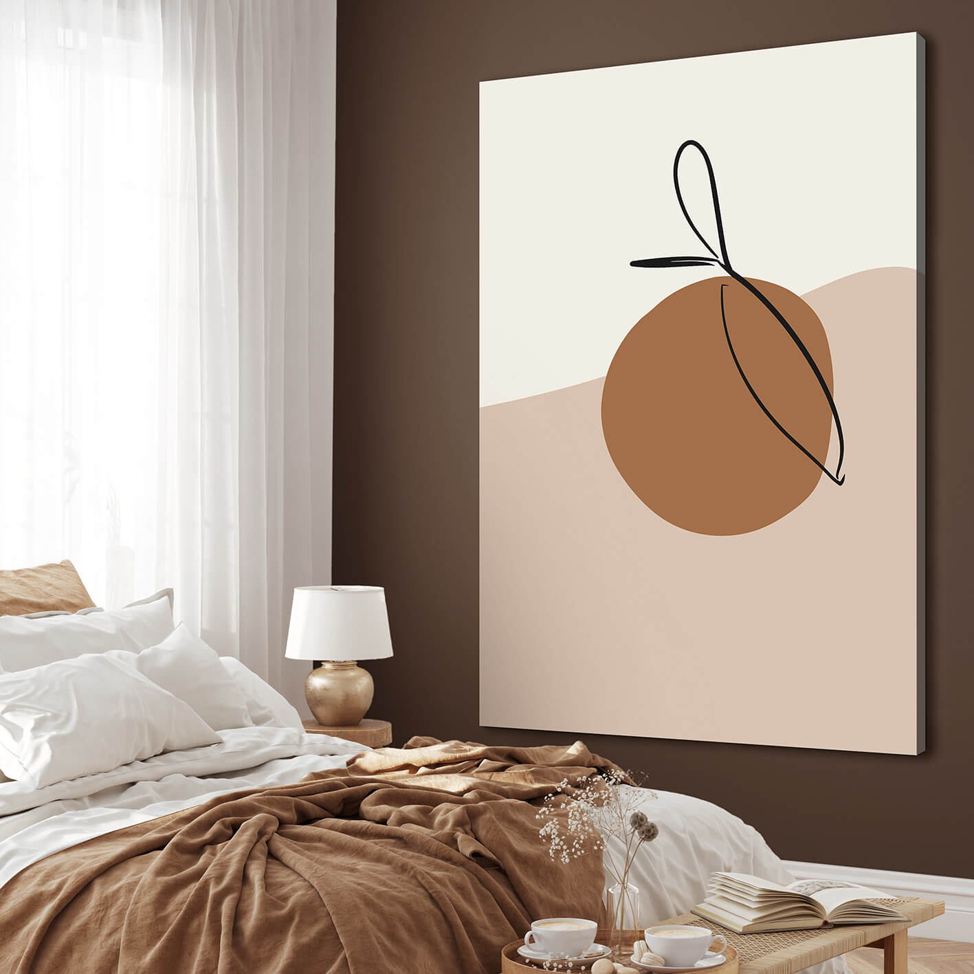 Ljuddämpande tavla - Boho Shapes No1