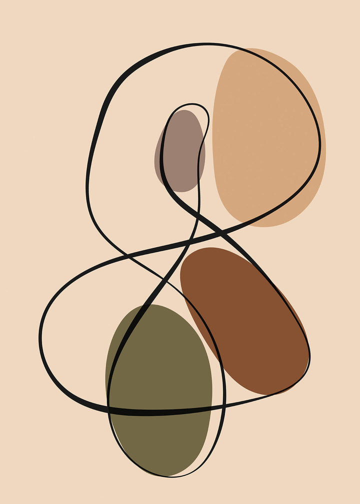 Ljuddämpande tavla - Graphic Shapes No1