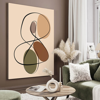 Ljuddämpande tavla - Graphic Shapes No1