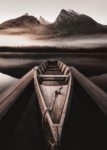 Ljuddämpande tavla - Mountain Lake