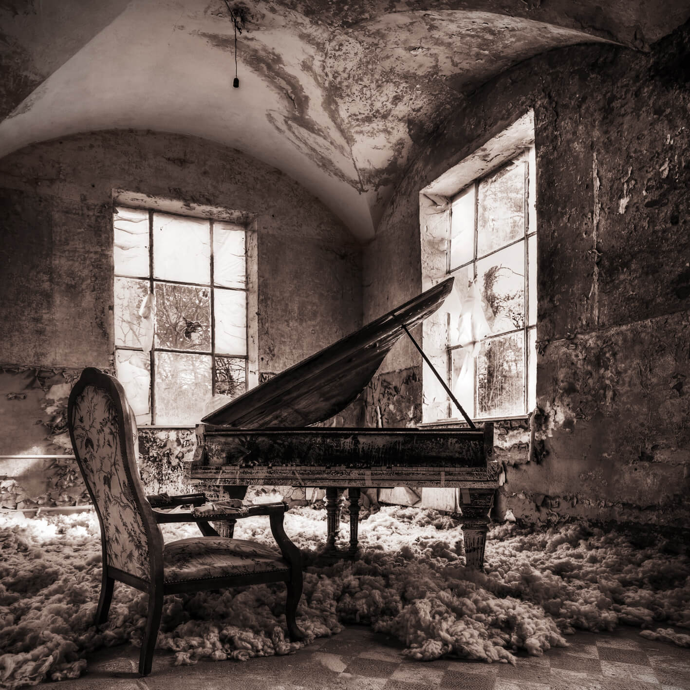 Ljuddämpande tavla - Grand Piano