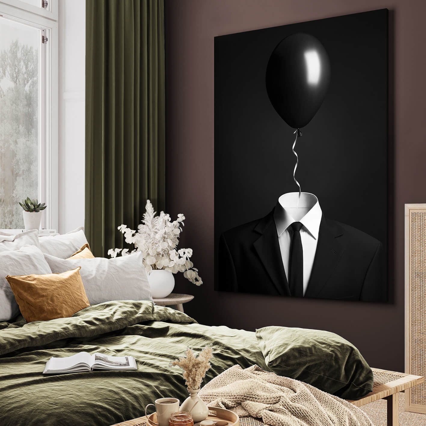 Ljuddämpande tavla - Black Balloon Suit
