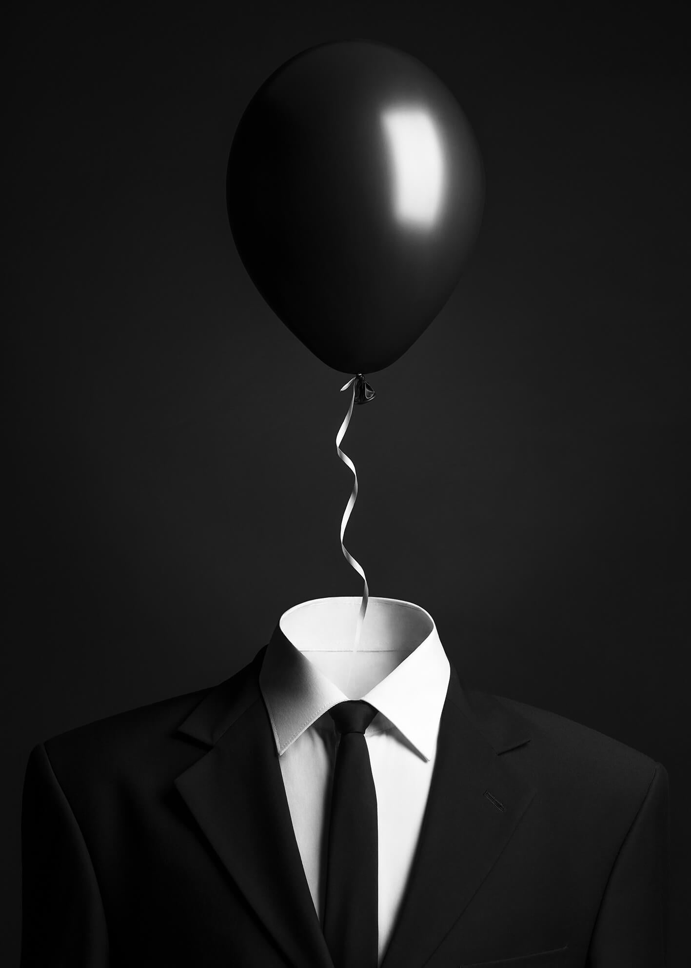 Ljuddämpande tavla - Black Balloon Suit