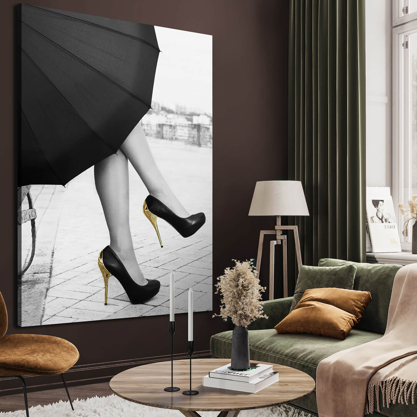 Ljuddämpande tavla - Gold Elegance