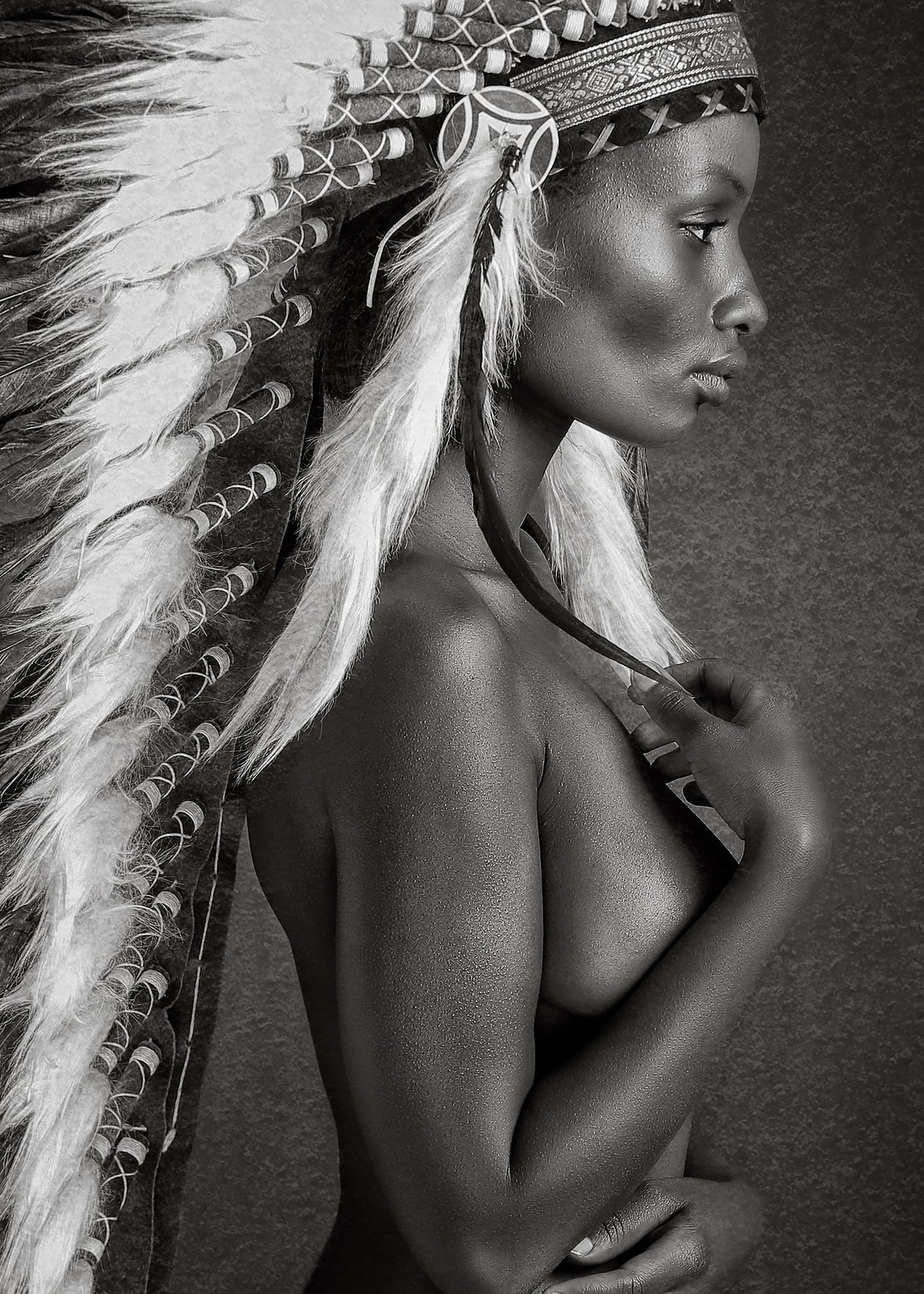 Ljuddämpande tavla - Beautiful Native Woman