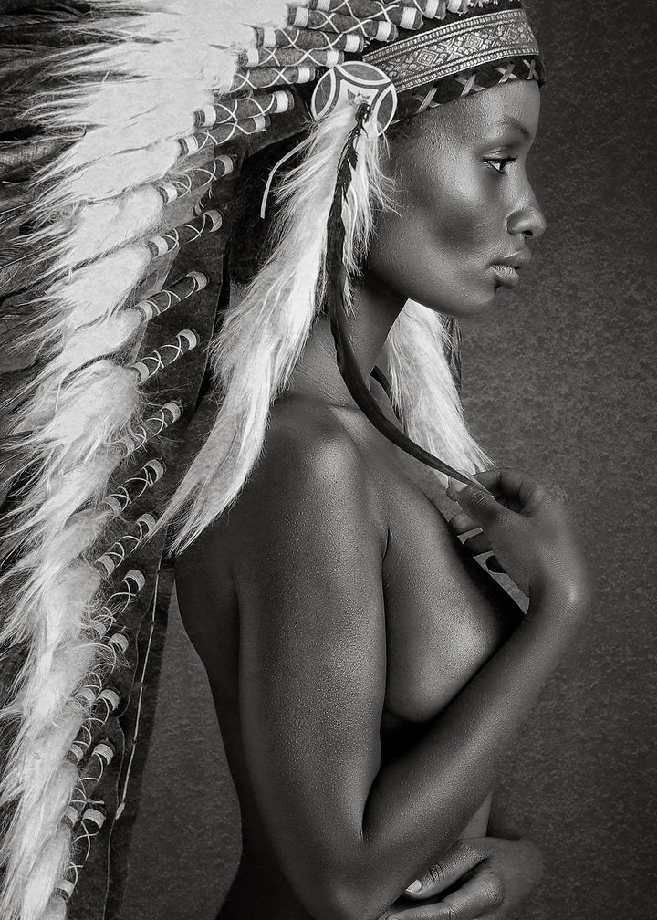 Ljuddämpande tavla - Beautiful Native Woman