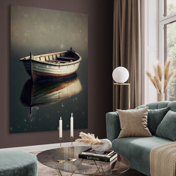 Ljuddämpande tavla - Lonely Boat