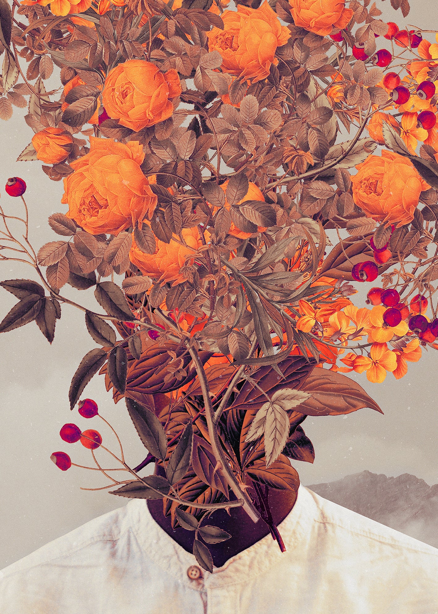 Ljuddämpande tavla - Flowerish
