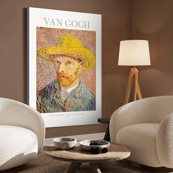 Ljuddämpande tavla - Self-Portrait with a Straw Hat