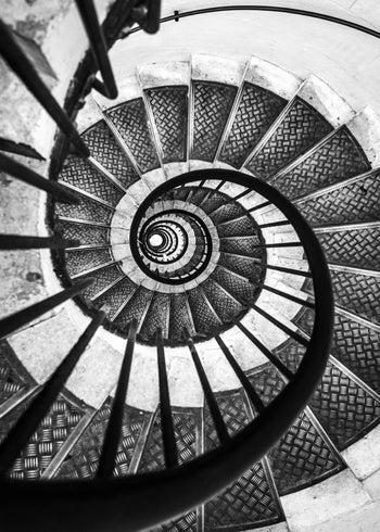 Ljuddämpande tavla - Spiral Staircase Art