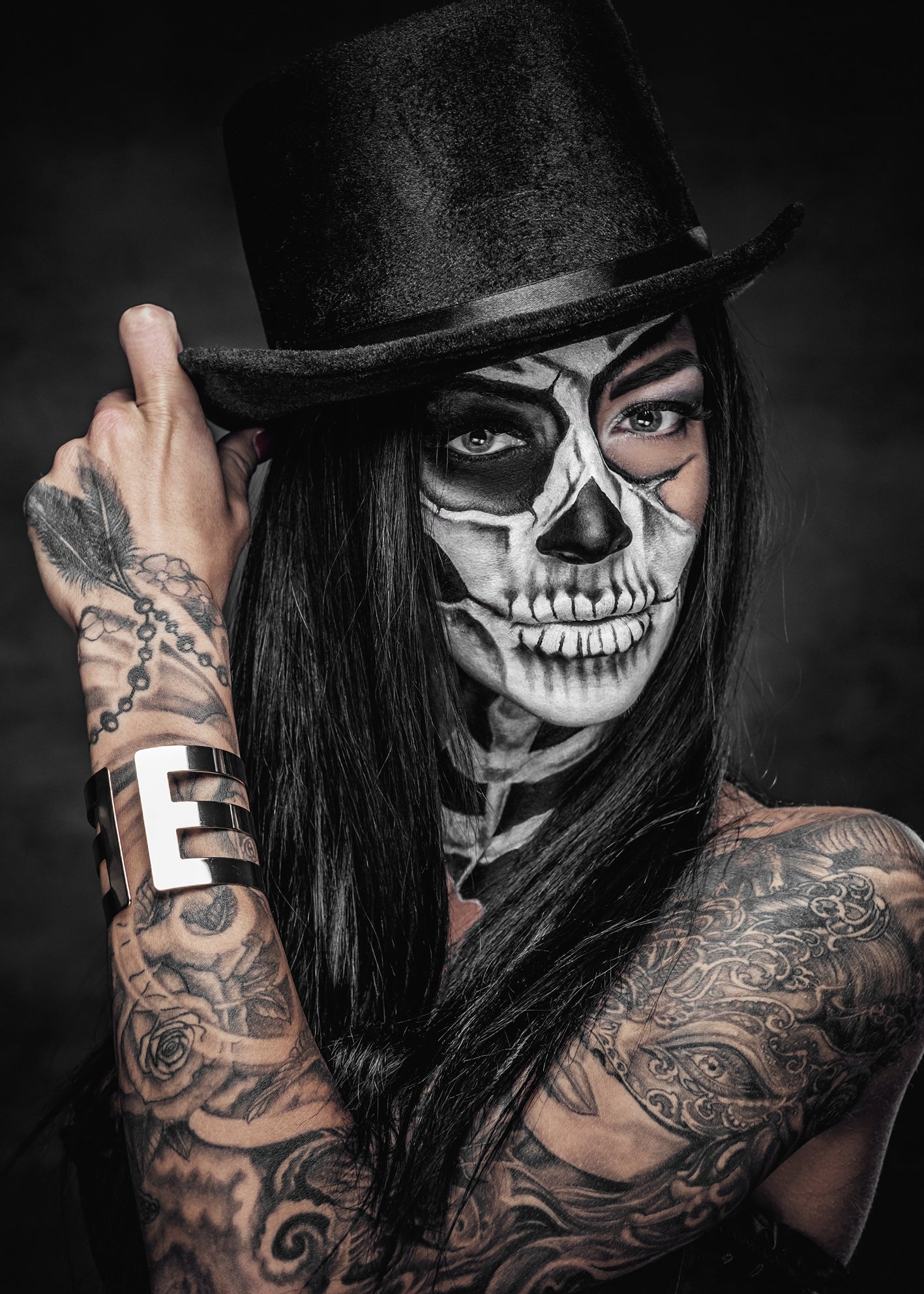 Ljuddämpande tavla - Skeleton Woman