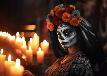 Ljuddämpande tavla - Skull and Petal