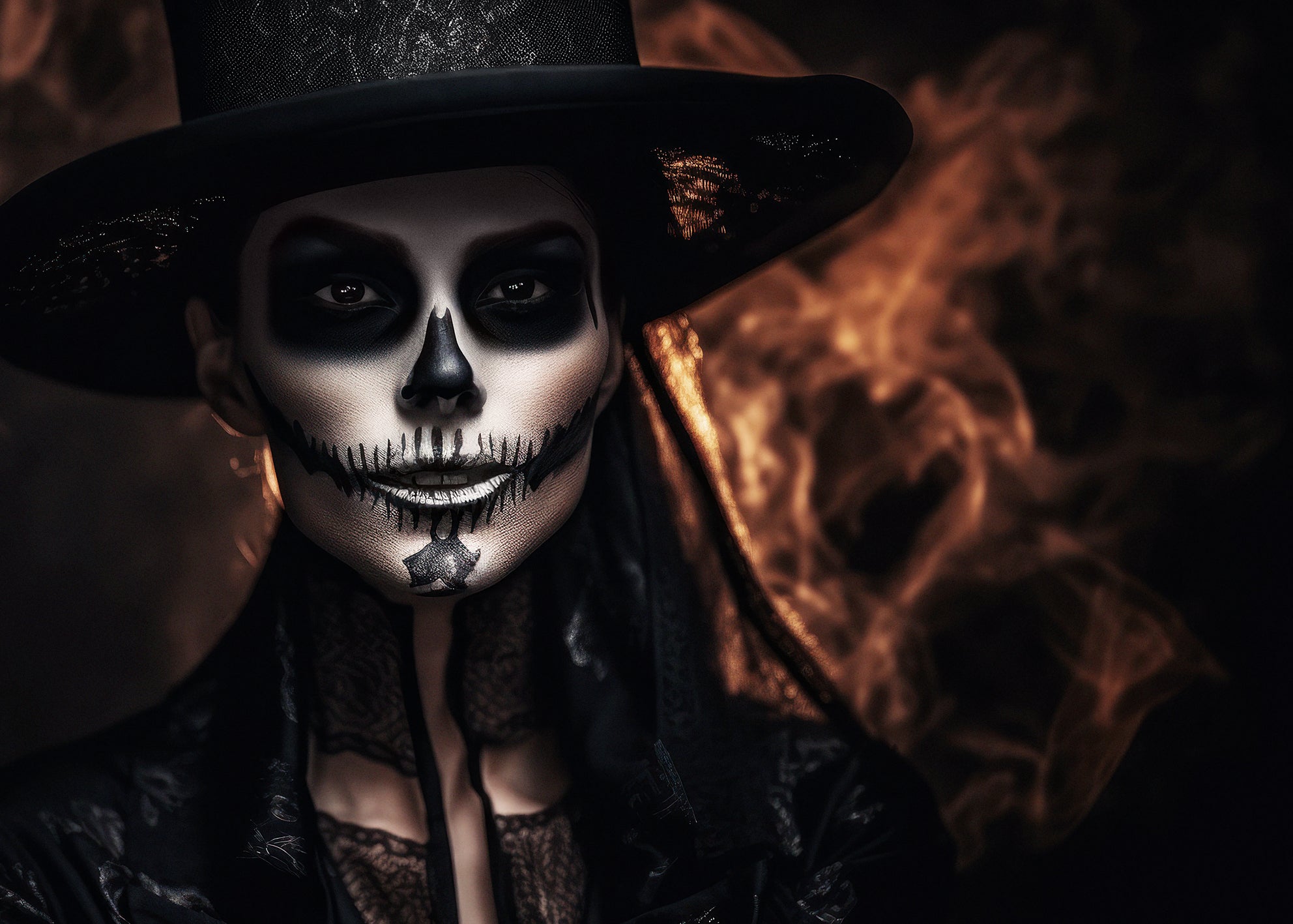 Ljuddämpande tavla - Eternal Flames Portrait