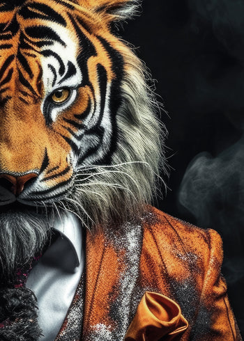 Ljuddämpande tavla - Tiger Man