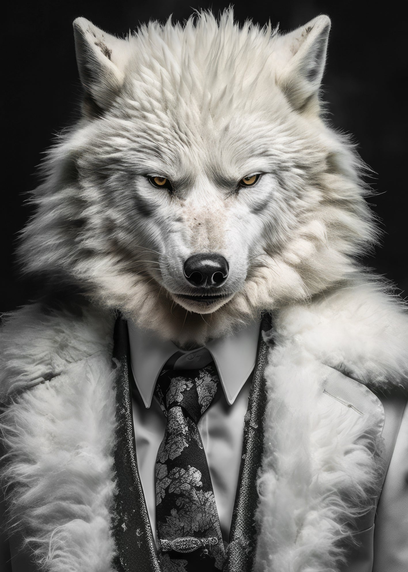 Ljuddämpande tavla - Wolf man