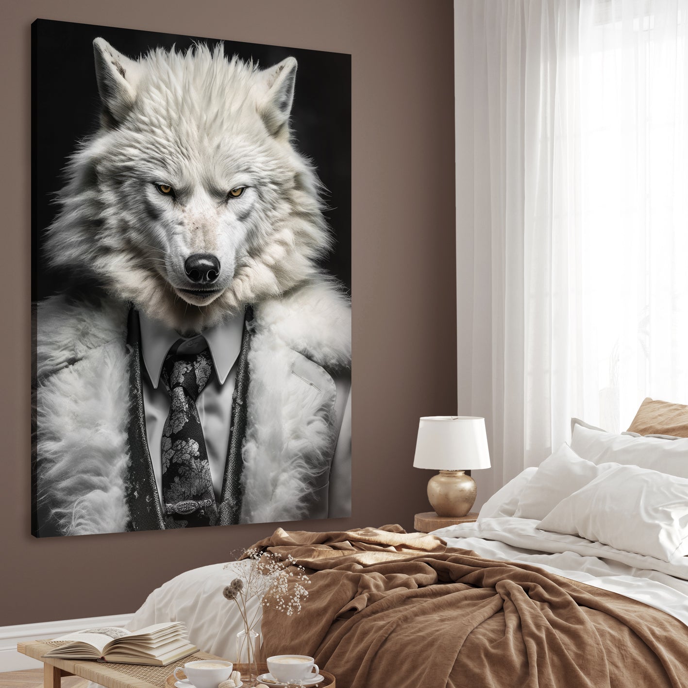 Ljuddämpande tavla - Wolf man
