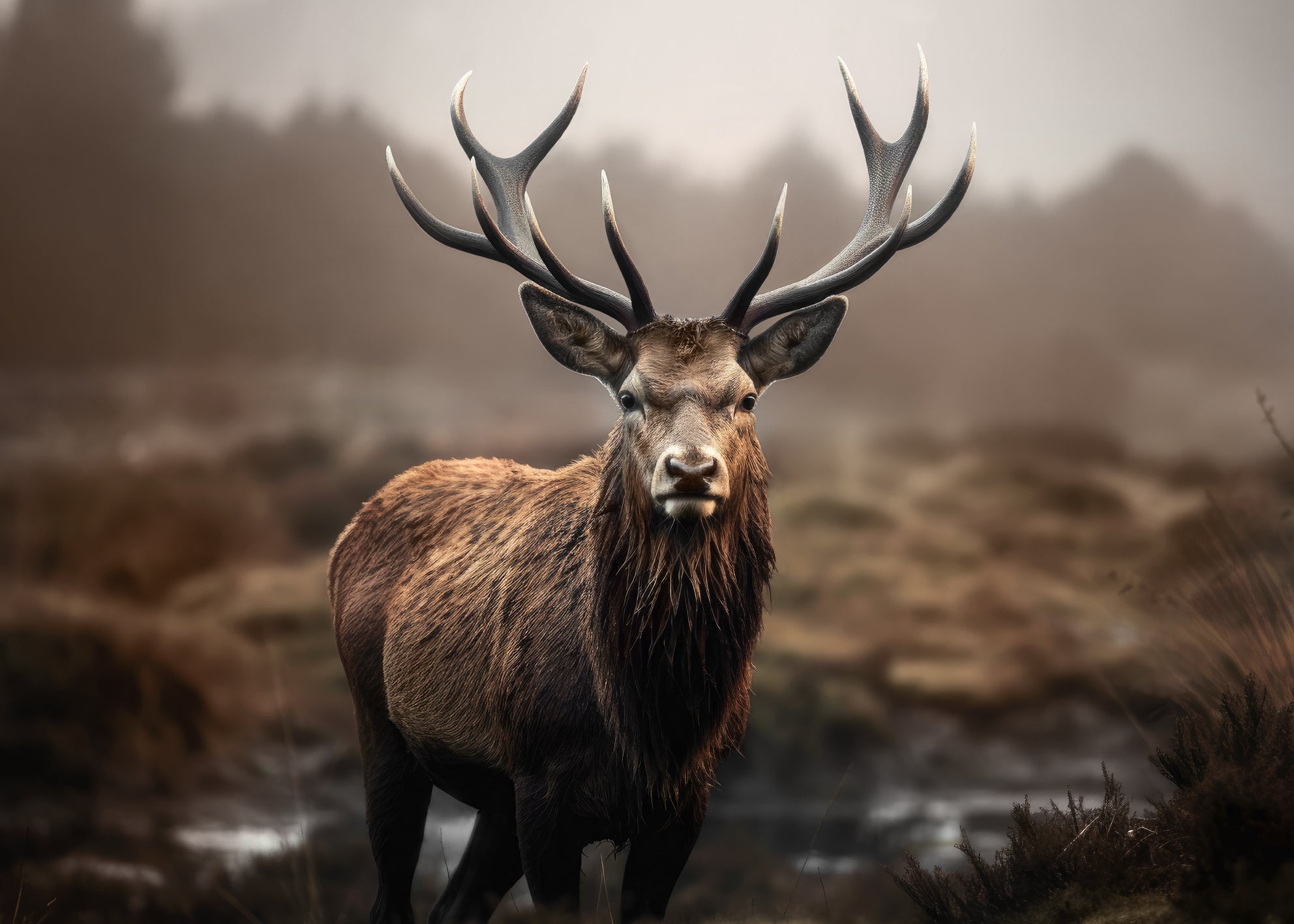 Ljuddämpande tavla - Mystic Stag