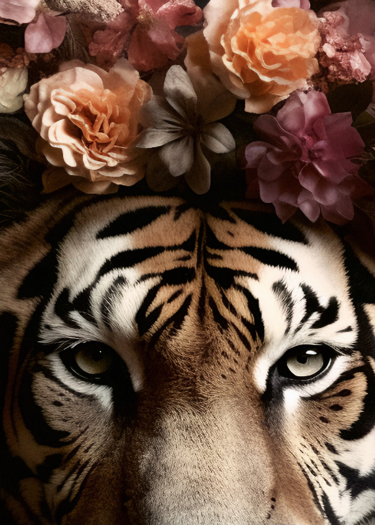 Ljuddämpande tavla - Floral Stripes