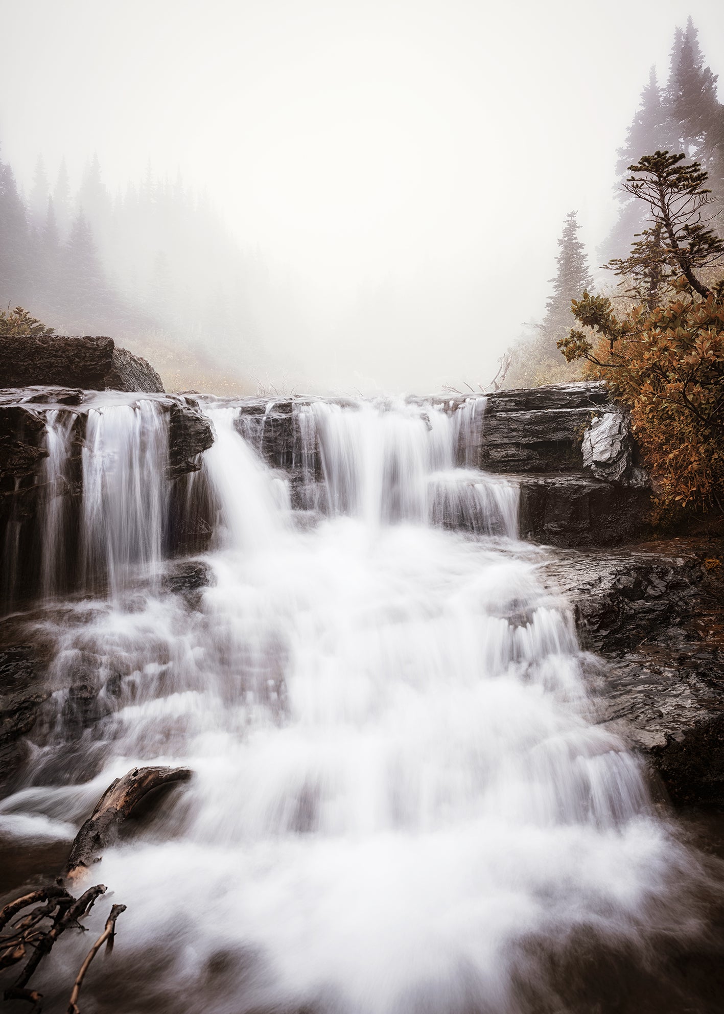 Ljuddämpande tavla - Lovely Waterfall