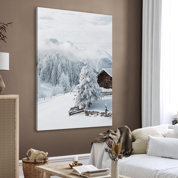 Ljuddämpande tavla - Snow and Mountains