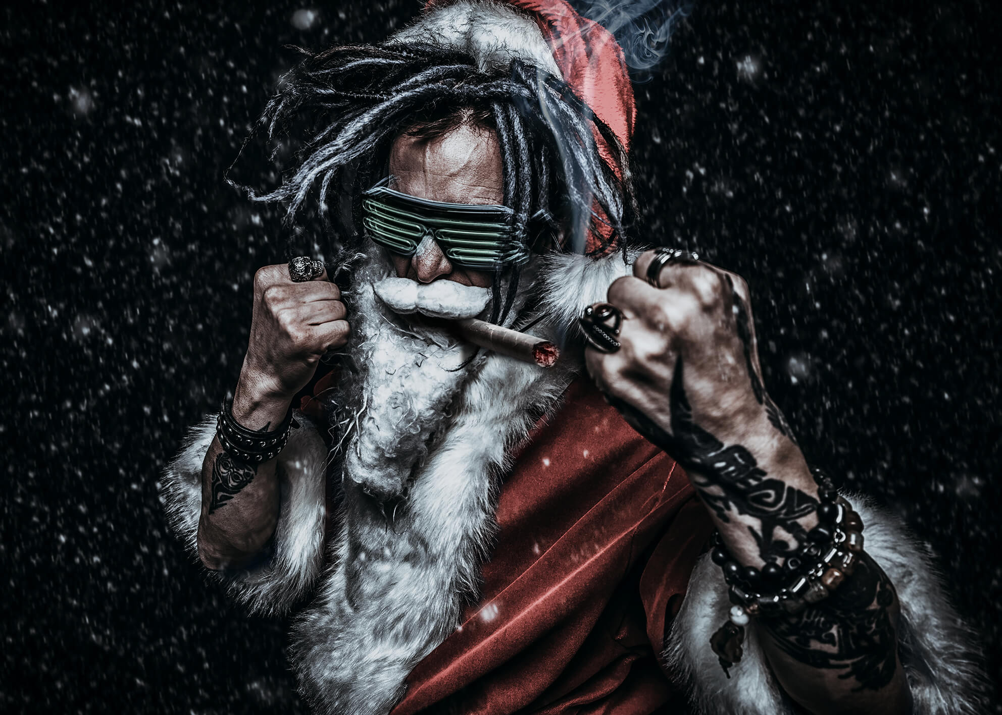 Ljuddämpande tavla - Bad Santa