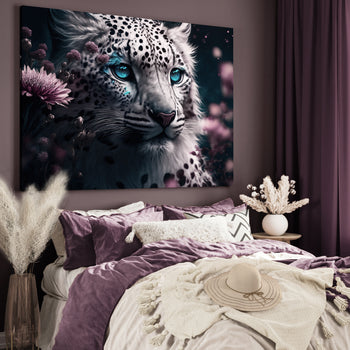 Ljuddämpande tavla - White Leopard