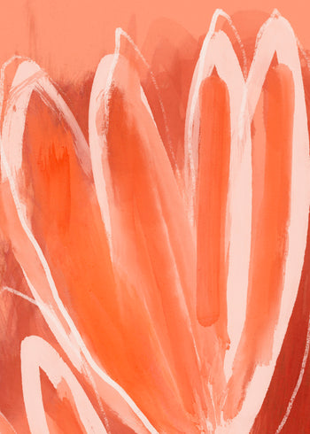 Ljuddämpande tavla - Terracotta Bloom